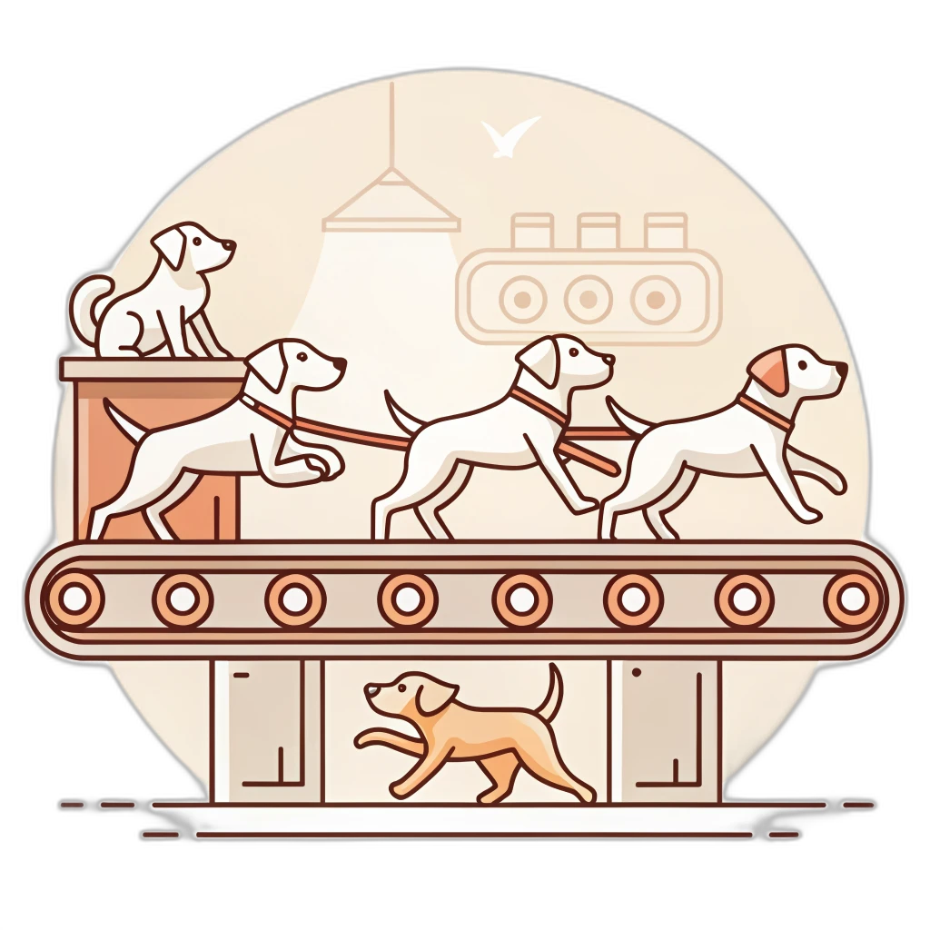 Assembly line grooming